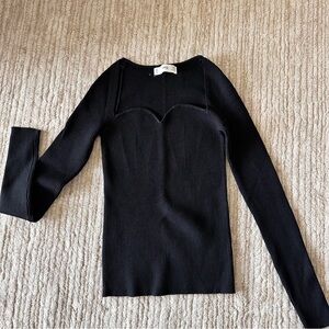 Mango Fitted Rib-Knit Sweater